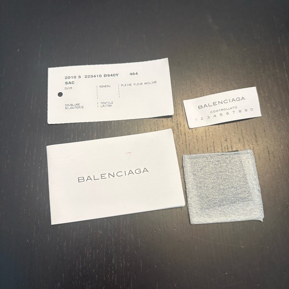 Balenciaga Velo City Black Leather Shoulder Tote Bag - Picture 11 of 15